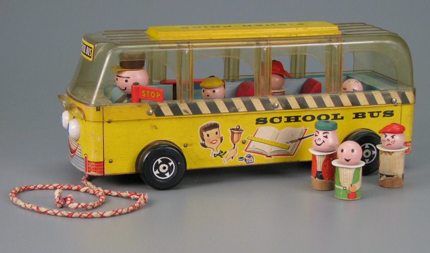 Fisher-Price Safety School Bus, about 1960. The Strong, Rochester, New York. 