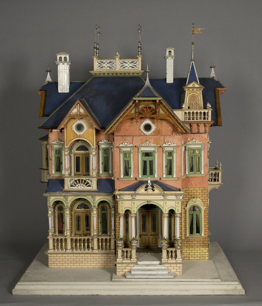 Blue Roof Victorian Mansion dollhouse,1890, The Strong, Rochester, NY.