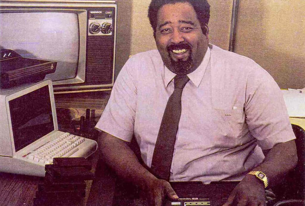 Photo of Jerry Lawson  from Black Enterprise Magazine December 1982, The Strong, Rochester, New York, USA