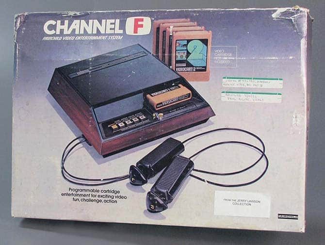 Fairchild Channel F, 1976, gift of Catherine Lawson, Karen Lawson, and Marc Lawson. The Strong, Rochester, New York