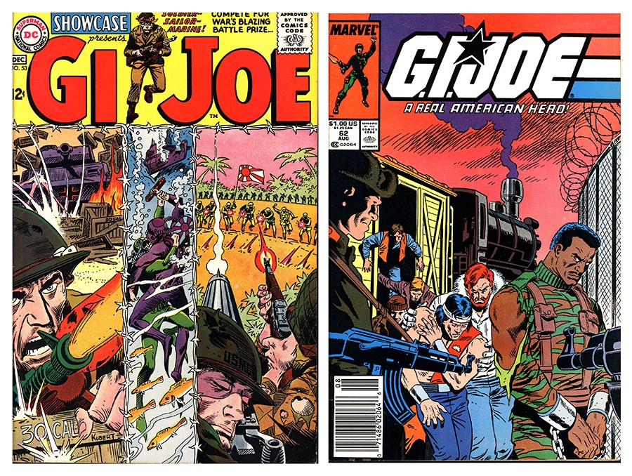 DC Comics, Showcase, November-December 1964 and Marvel Comics, GI Joe A Real American Hero, August 1987. The Strong, Rochester, New York, USA.