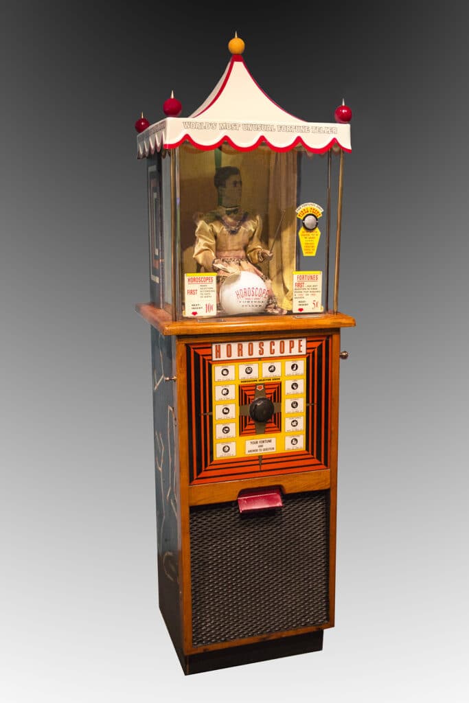 Grandma Fortune Teller arcade game, 1957. The Strong, Rochester, New York, USA.