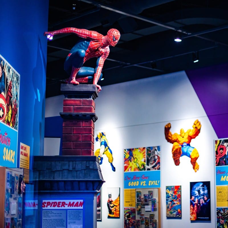 Spider man statue