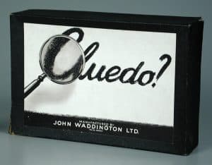 Cluedo board game, Waddingtons, about 1955, courtesy of The Strong, Rochester, New York. 