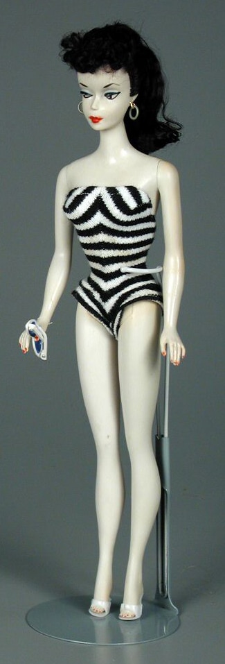 No. 1 Ponytail Barbie, Mattel, Inc., 1959, from the collection of Strong National Museum of Play