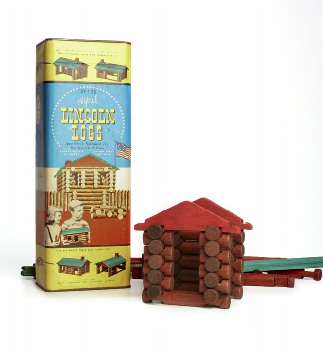 Lincoln Logs, ca. 1950, from the collection of Strong National Museum of Play