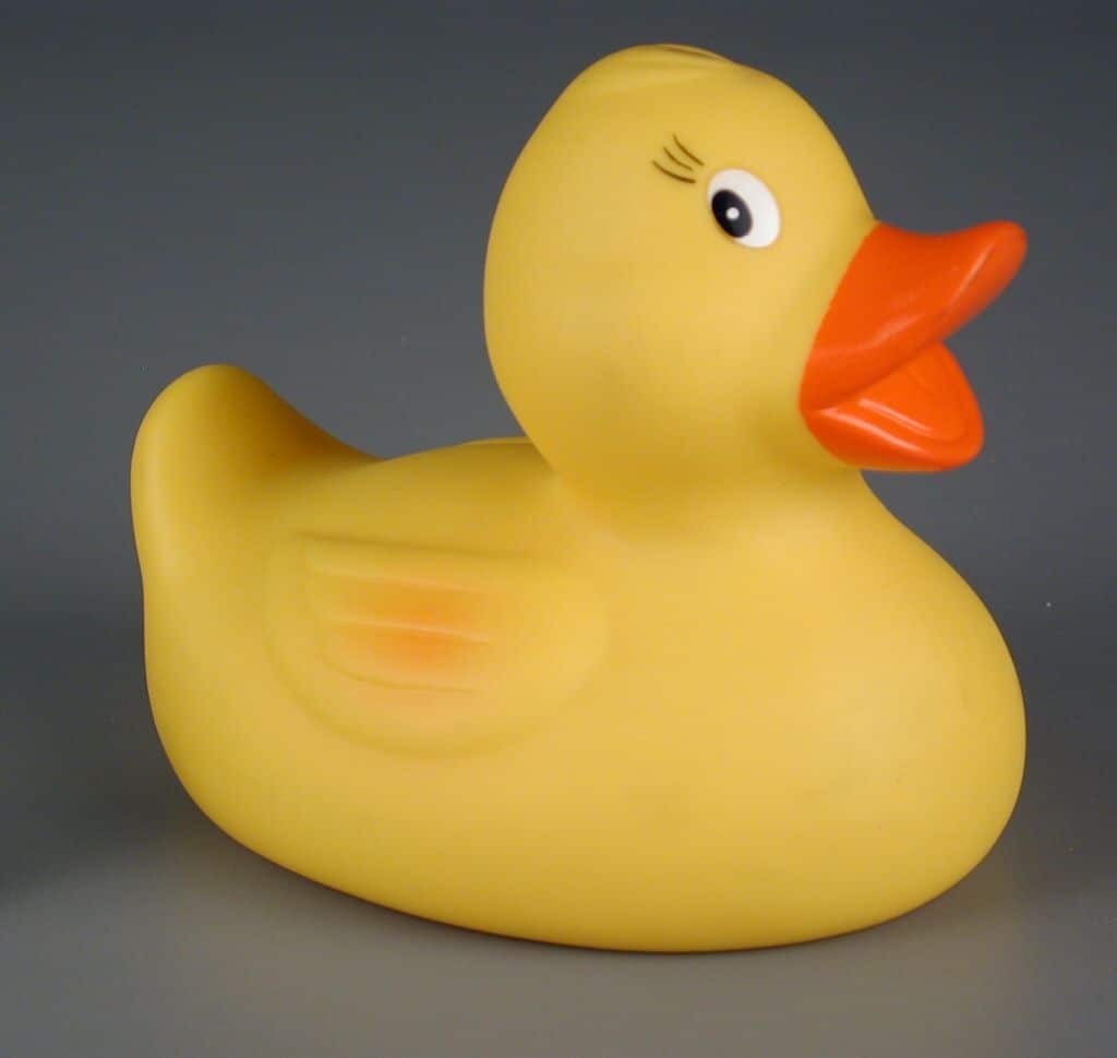 Bright Orange Rubber Duck