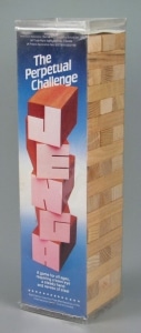 The original Jenga game, 1983. Leslie Scott Associates, The Strong, Rochester, New York.