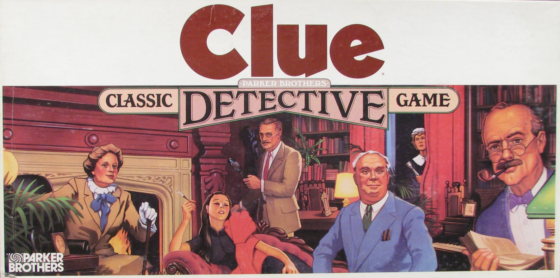 Clue board game, Parker Brothers, 1986, gift of Karen Daskawicz in memory of Elizabeth Harris Daskawicz, courtesy of The Strong, Rochester, New York. 