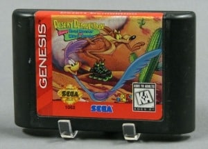 Sega Genesis’ 1995 console game Desert Demolition Starring Roadrunner and Wile E. Coyote; The Strong, Rochester, New York