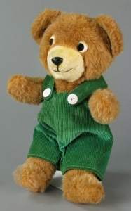 Corduroy plush toy, about 1990, gift of Carolyn Vang Schuler. The Strong, Rochester, New York. 