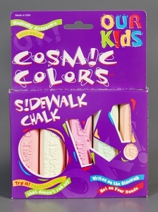 Our Kids Cosmic Colors Sidewalk Chalk, 1997. Gift of Marcia Reece, The Strong, Rochester, New York