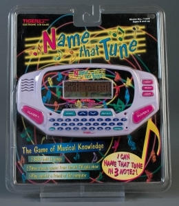 Name That Tune Electronic LCD Game, 1997, gift of Mary C. Valentine. The Strong, Rochester, New York.