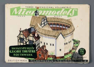 Shakespeare’s Globe Theatre Southwark Micromodel, 1940–1950, Courtesy of The Strong, Rochester, New York.