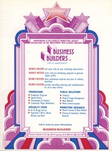 Business Builders flier, 1979, The Strong, Rochester, New York.