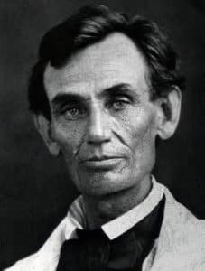 Abraham Lincoln, circa 1858, by Abraham Byers, Beardstown, IL, Courtesy of Creative Commons