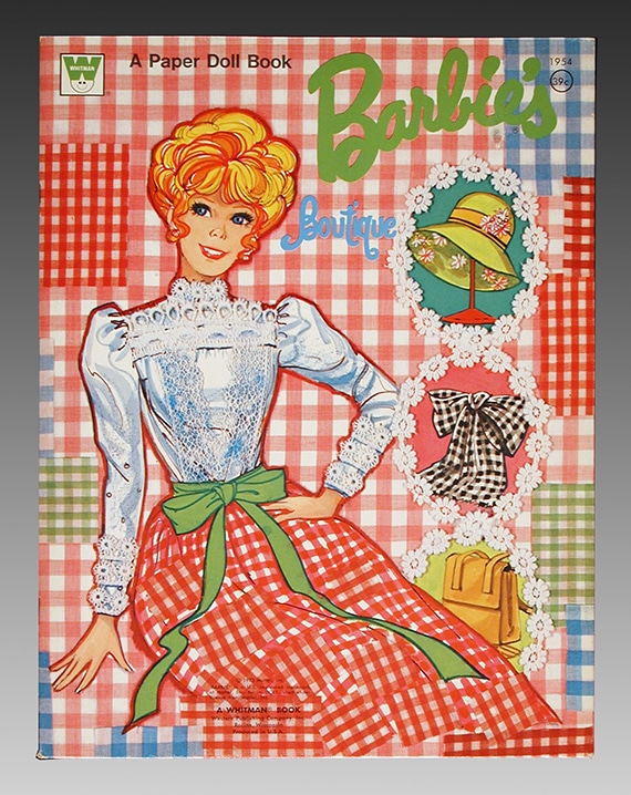 Barbie paper doll set