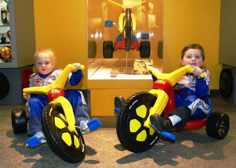 Big Wheel riders Victoria and Vincent