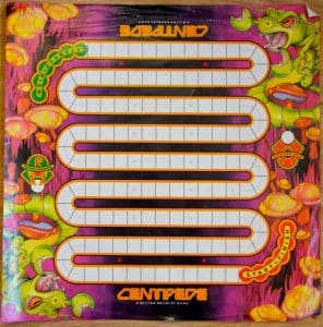 Centipede 1984, Milton Bradley  Uncut Paper for Game Board Covering, Courtesy of The Strong, Rochester, New York.