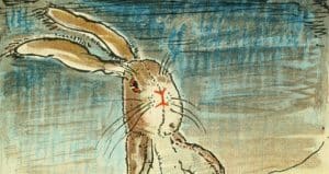 Detail from William Nicholson's illustration for Margery Williams's The Velveteen Rabbit, 1922.