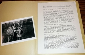 Photograph of Doris Garland Adamec and friends with their dolls (c. late 1930s)