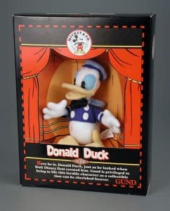 Donald Duck hand puppet, GUND, about 1990. Gift of Alan H. and Connie Gray, The Strong, Rochester, New York.