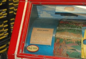 Drive-Mobile arcade game (front label detail), 1941, The Strong, Rochester, New York