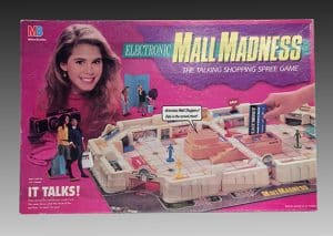 Electronic Mall Madness board game, Milton Bradley Company, 1989, The Strong, Rochester, New York