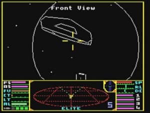 Elite, Front View, 1984, David Braben and Ian Bell, Courtesy of Fair Use