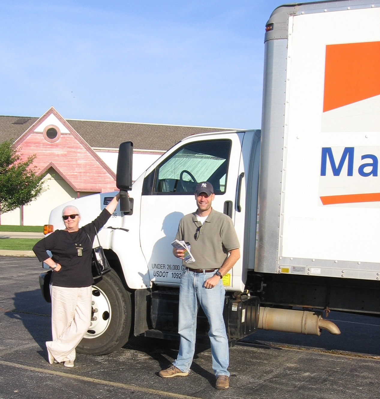 Patricia and Eric take a final stretch before the 750-mile drive from Arcola to Rochester.