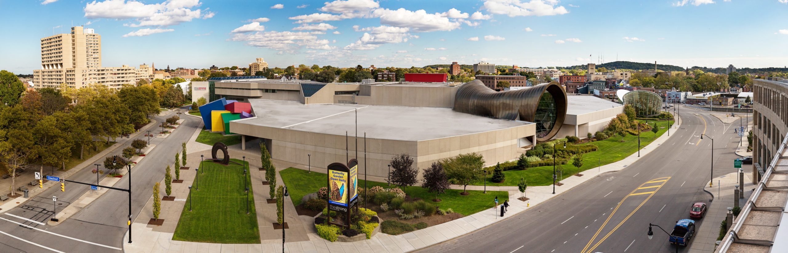 Panoramic view of museum