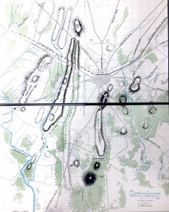  Gettysburg game board with square spaces, The Strong, Rochester, New York. 