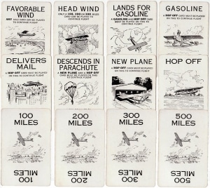 A hazard card from Lindy: The New Flying Game, Improved Edition, Parker Brothers, 1927.