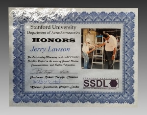 Jerry Lawson SSDL Certificate, 1994.