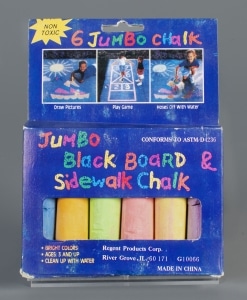 Jumbo Black Board & Sidewalk Chalk, 1990, gift of Marcia Reese. The Strong, Rochester, New York.