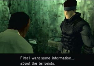 Screenshot from Metal Gear Solid. 