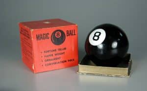 Magic 8 Ball Fortune Teller, 1948-1960, Courtesy of The Strong, Rochester, New York