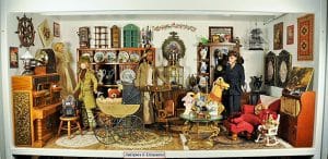 Miniature room, Antique Shop by Julie Connor, ca. 1990's, The Strong, Rochester, New York