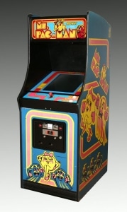 Ms. Pac-Man arcade game, 1981. 