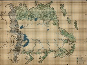 MtDewshine map (PlaGMaDA), The Strong, Rochester, New York. : The Play Generated Map and Document Archive (PlaGMaDA) is comprised of hand-drawn maps, notes, sketches, role-playing game character sheets, rules, game modules (both published and manuscript), published reference materials, convention information, and other documentation created by numerous players of assorted role-playing games