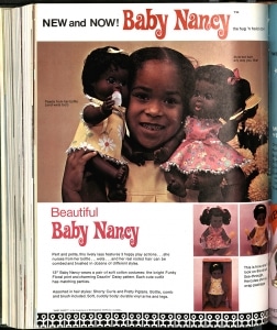 New and Now! Baby Nancy Advertisement, Playthings Magazine, March 1969, The Strong, Rochester, New York.