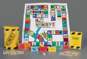 NIMBY “The Game of Toxic Waste” board game, Denny Day, 1989, gift of Bonnie Rice in memory of Charles V. Rice, Jr. The Strong, Rochester, New York. 