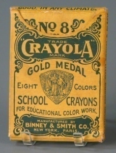 No. 8 Crayola School Crayons, Binney & Smith, about 1905