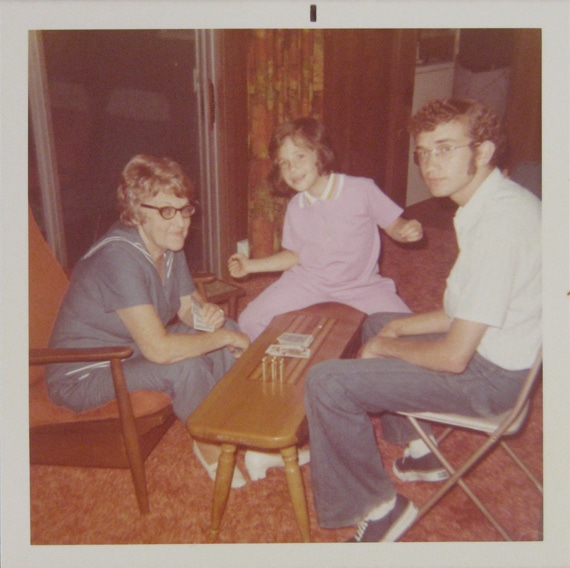 Photograph, about 1970, courtesy of The Strong, Rochester, New York. In a 1950 publication, the Association of American Playing Card Manufacturers cites a study indicating that “four-fifths of United States families — 80.7% to be exact — play cards; more, in fact, than take part in any other form of inexpensive recreation.” It is only in the last few decades that movie nights eclipsed game nights in American households.