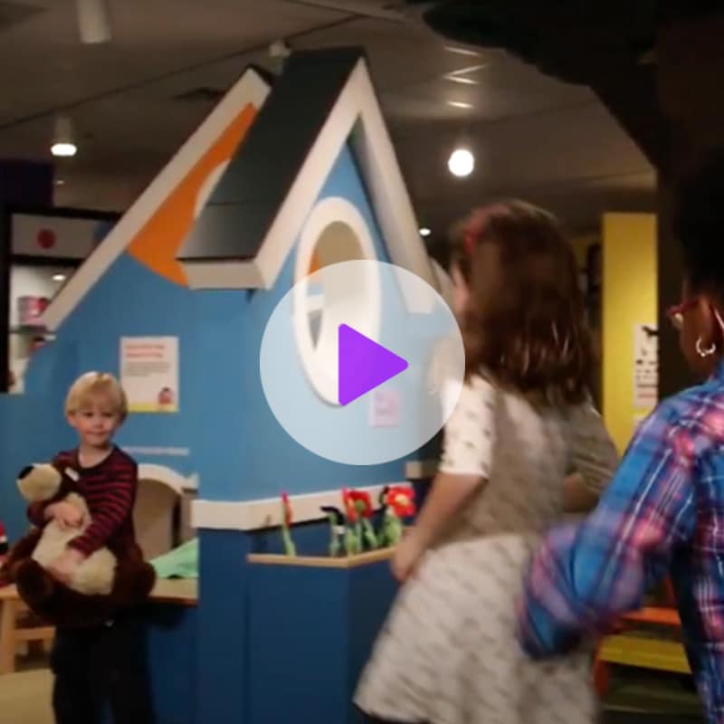 Screen shot of Play Pals exhibit kitchen video