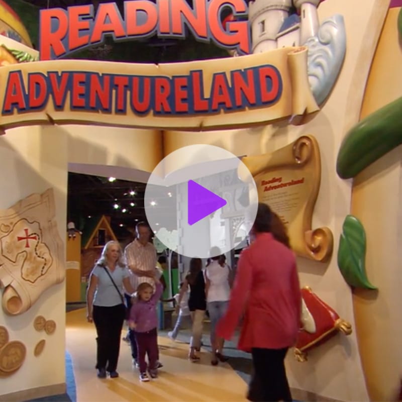 Screen shot of Reading Adventureland video