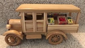 Handmade toy produce truck, 2019. Courtesy of the author.