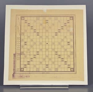 Prototype and game board, made by Alfred Butts, about 1938. Courtesy of The Strong, Rochester, New York.