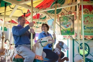 Riding the carousel, The Strong, Rochester, New York