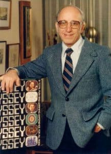 Ralph H. Baer with Magnavox Odyssey, undated, courtesy of The Strong, Rochester, New York.